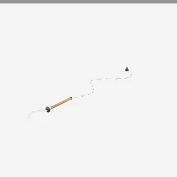 Kusarigama low-poly 3D model (8,016 tris)