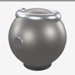 Kettlebell low-poly 3D model (5,452 tris)