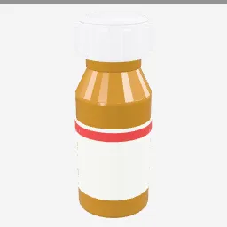 Pill Bottle low-poly 3D model (4,564 tris)
