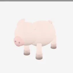 Piglet low-poly 3D model (5,764 tris)