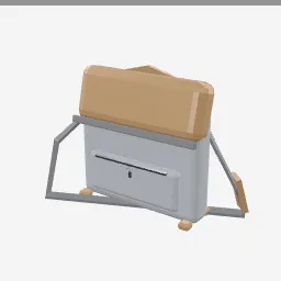 Laptop Bag low-poly 3D model (1,800 tris)