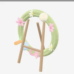 Wreath Floral low-poly 3D model (28,496 tris)