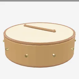 Bodhran low-poly 3D model (5,160 tris)