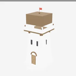 Watchtower low-poly 3D model (4,612 tris)