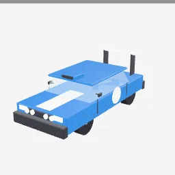 Rally Car low-poly 3D model (12,604 tris)