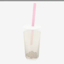 Bubble Tea low-poly 3D model (9,844 tris)