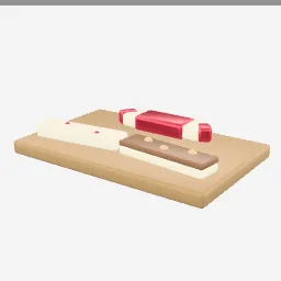 Nougat Bars low-poly 3D model (6,368 tris)