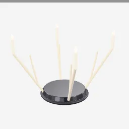 Antler Chandelier low-poly 3D model (13,676 tris)