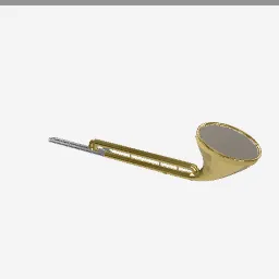 Trombone low-poly 3D model (5,076 tris)
