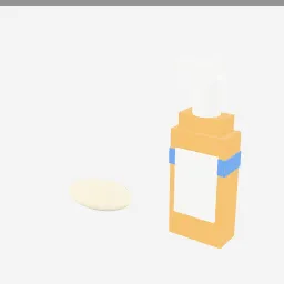 Sunscreen Lotion low-poly 3D model (860 tris)