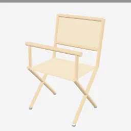 Directors Chair low-poly 3D model (1,680 tris)
