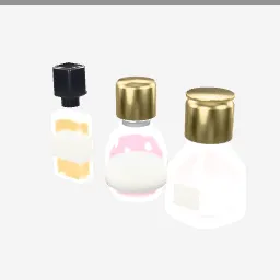 Perfume Bottles low-poly 3D model (3,488 tris)