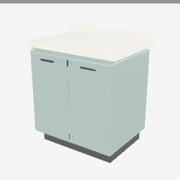 Kitchen Cabinet low-poly 3D model (2,972 tris)