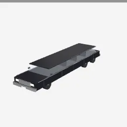 Limousine low-poly 3D model (11,884 tris)