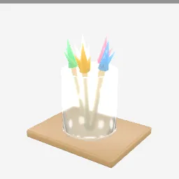 Rock Candy Sticks low-poly 3D model (1,440 tris)