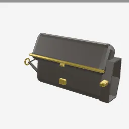 Clutch Bag low-poly 3D model (1,224 tris)