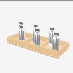 Paint Tube Set low-poly 3D model (3,684 tris)