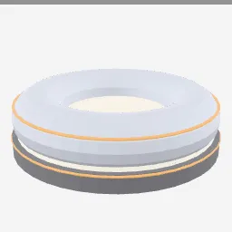 Pet Bed Round low-poly 3D model (4,540 tris)