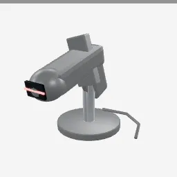 Barcode Scanner low-poly 3D model (2,884 tris)