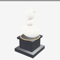 Bust Sculpture low-poly 3D model (5,728 tris)