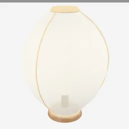 Paper Lantern low-poly 3D model (8,836 tris)
