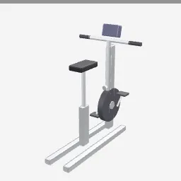 Exercise Bike low-poly 3D model (1,924 tris)