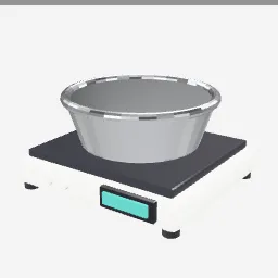 Kitchen Scale low-poly 3D model (2,708 tris)