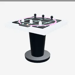 Holo Chess Table low-poly 3D model (11,320 tris)