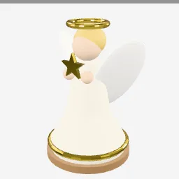 Angel Figurine low-poly 3D model (6,224 tris)