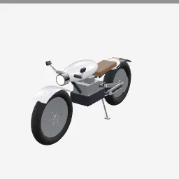 Cafe Racer low-poly 3D model (15,904 tris)