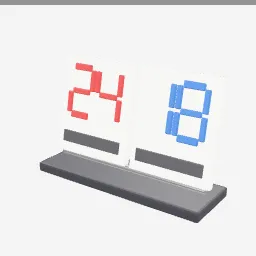 Scoreboard Mini low-poly 3D model (1,568 tris)
