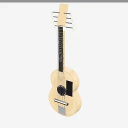 Mandolin low-poly 3D model (12,764 tris)