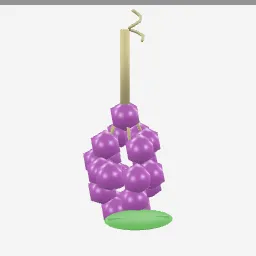Grape Bunch low-poly 3D model (1,768 tris)