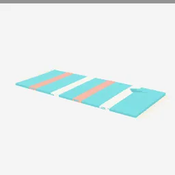 Towel Striped low-poly 3D model (1,672 tris)