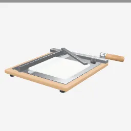 Guillotine Cutter low-poly 3D model (1,304 tris)