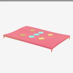 Flying Carpet low-poly 3D model (9,732 tris)