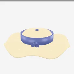 Wide Brim Sun Hat low-poly 3D model (3,824 tris)