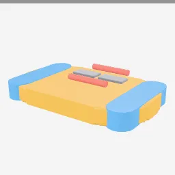 Kickboard low-poly 3D model (3,972 tris)