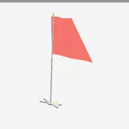 Beach Flag low-poly 3D model (2,388 tris)