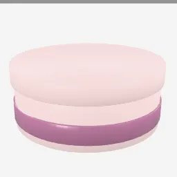 Hat Box Round low-poly 3D model (3,696 tris)