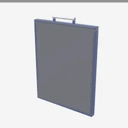 Portfolio Case low-poly 3D model (1,496 tris)