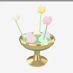 Easter Centerpiece low-poly 3D model (12,900 tris)