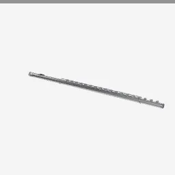 Flute low-poly 3D model (7,904 tris)