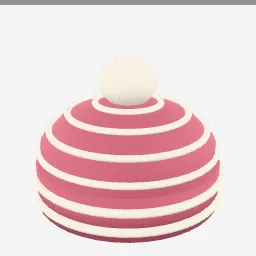 Knit Beanie low-poly 3D model (5,760 tris)