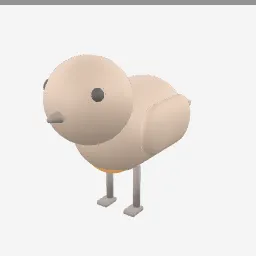 Robin Bird low-poly 3D model (4,952 tris)