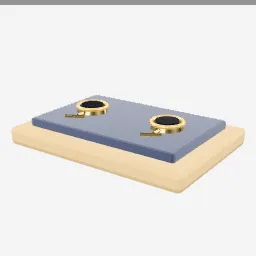 Cufflinks Pair low-poly 3D model (2,744 tris)