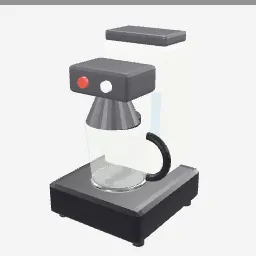 Coffee Machine low-poly 3D model (4,676 tris)