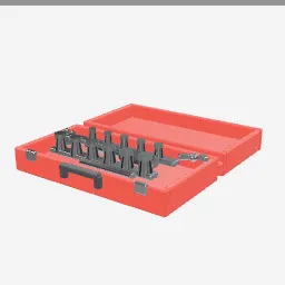 Socket Set low-poly 3D model (6,208 tris)