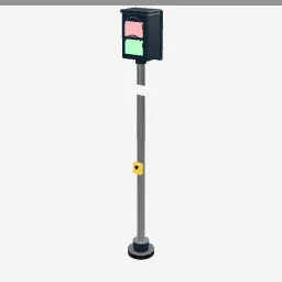 Pedestrian Signal low-poly 3D model (1,896 tris)