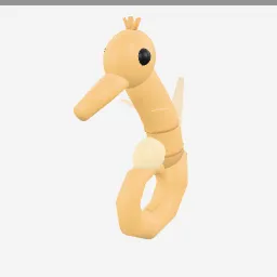 Seahorse low-poly 3D model (5,612 tris)